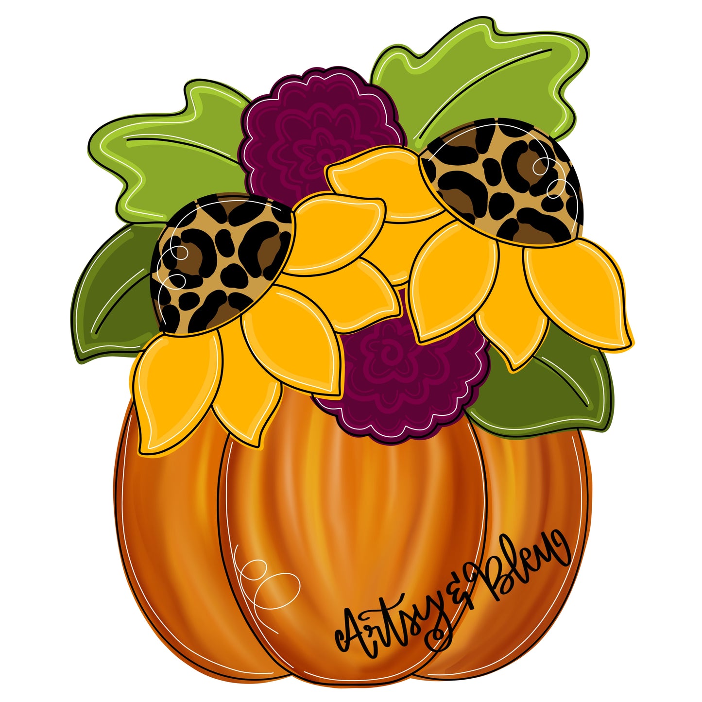 Floral Pumpkin (AB095)
