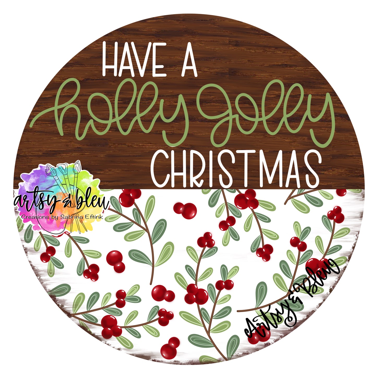 Holly Jolly Christmas Round (AB116)