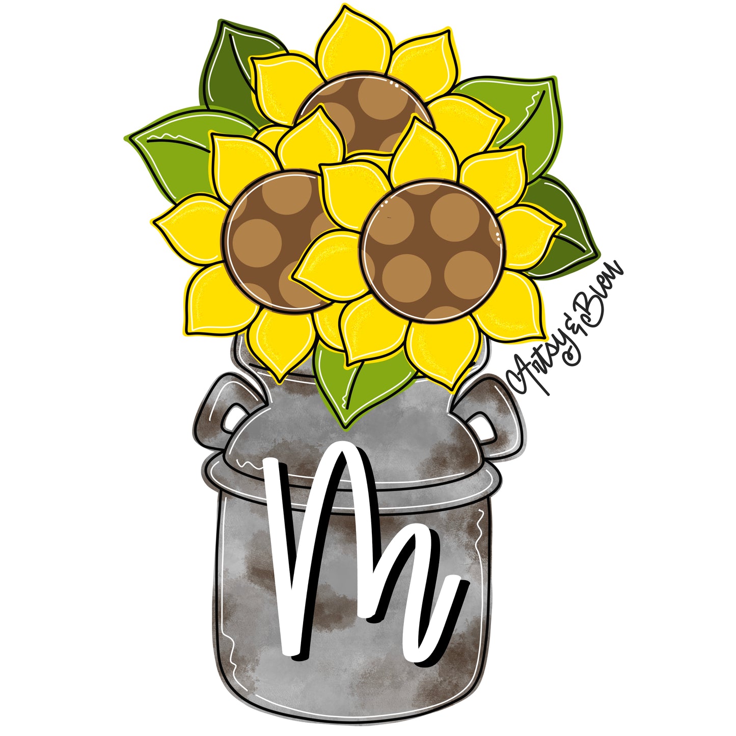 Sunflower Milk Can (AB150)