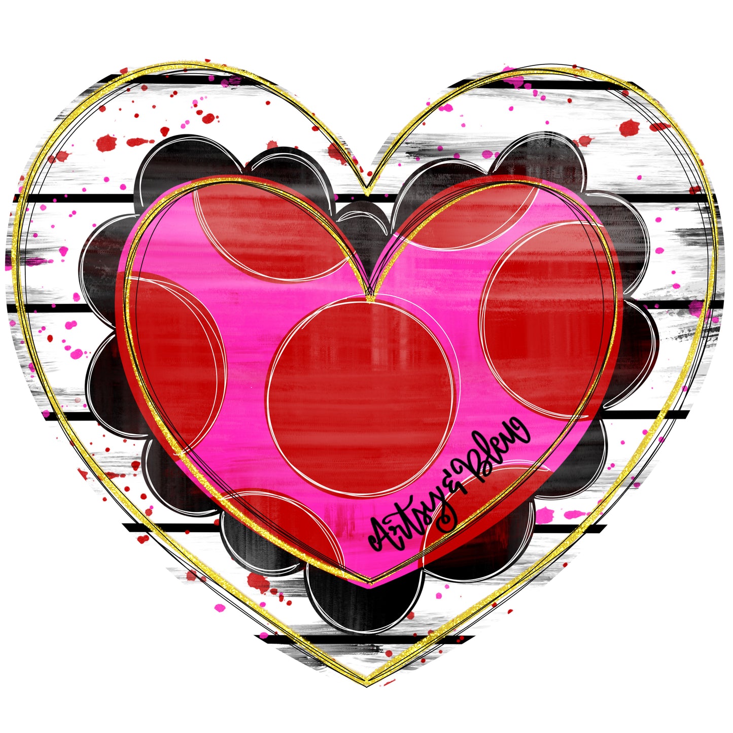 Splattered Heart (AB155)