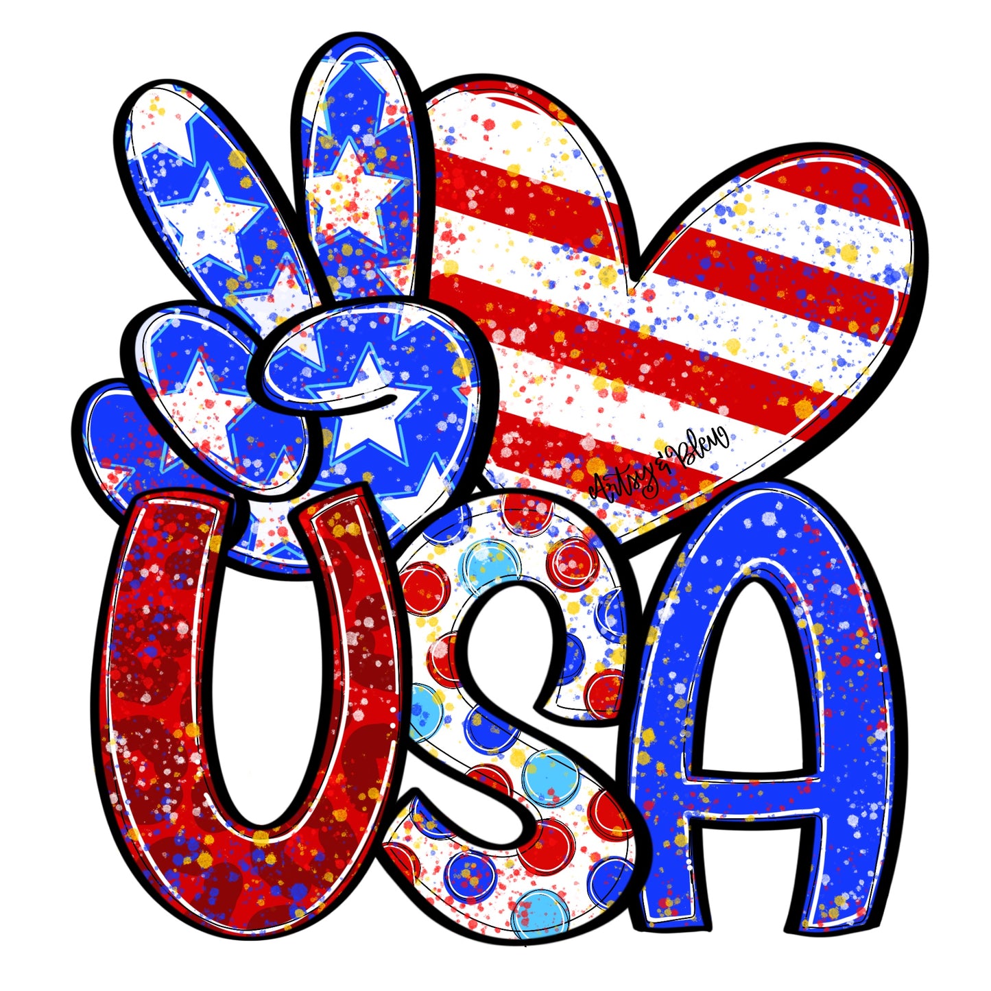 Peace Love USA (AB164)