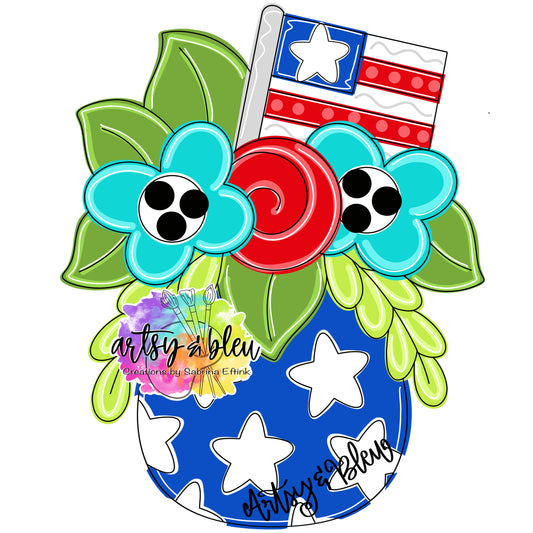 Patriotic Floral (AB165)