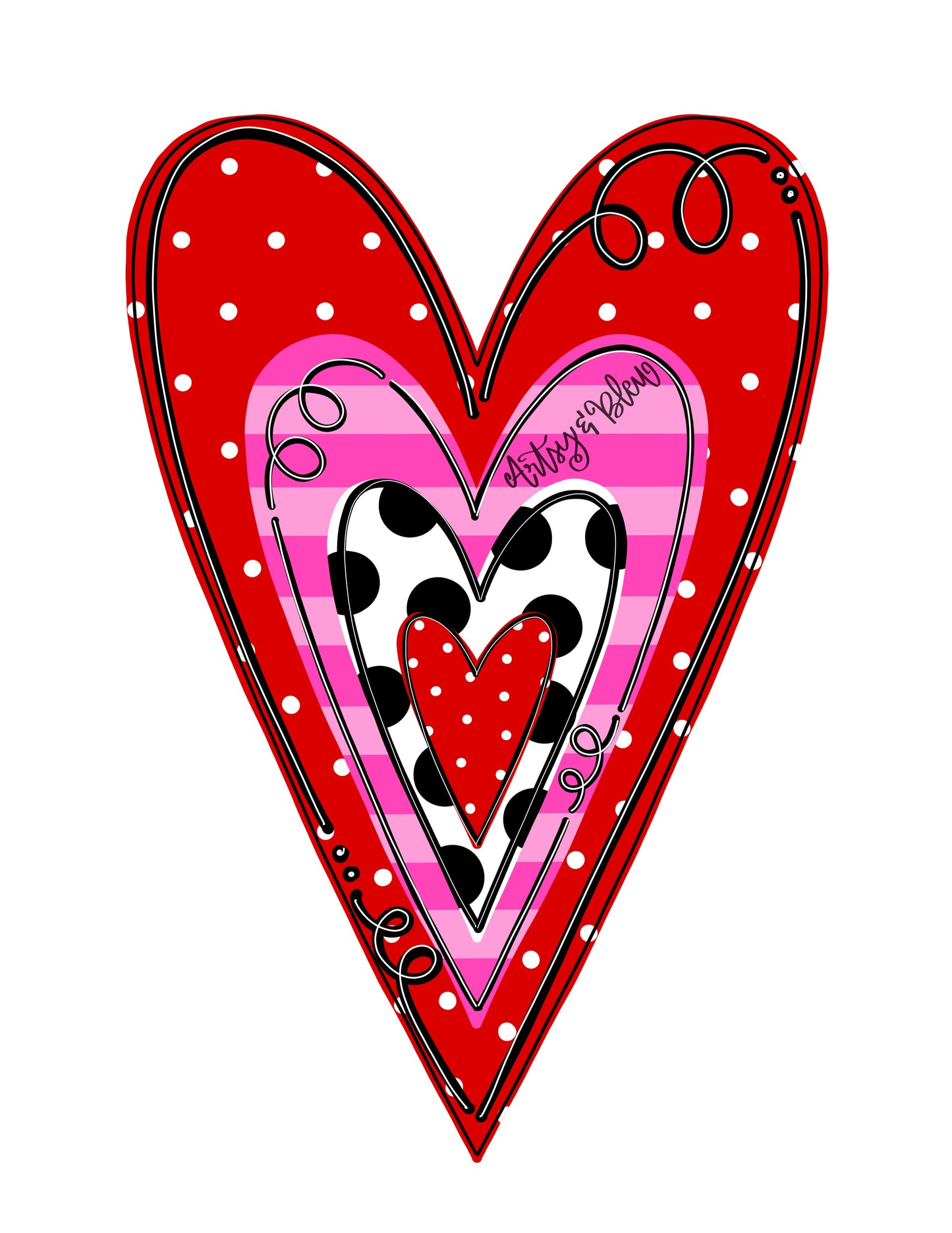 Layered Hearts (AB171)