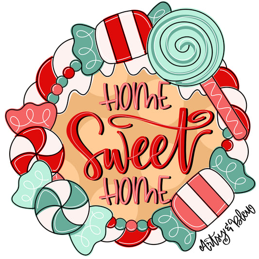 Christmas Home Sweet Home Ornament (AB183-O)