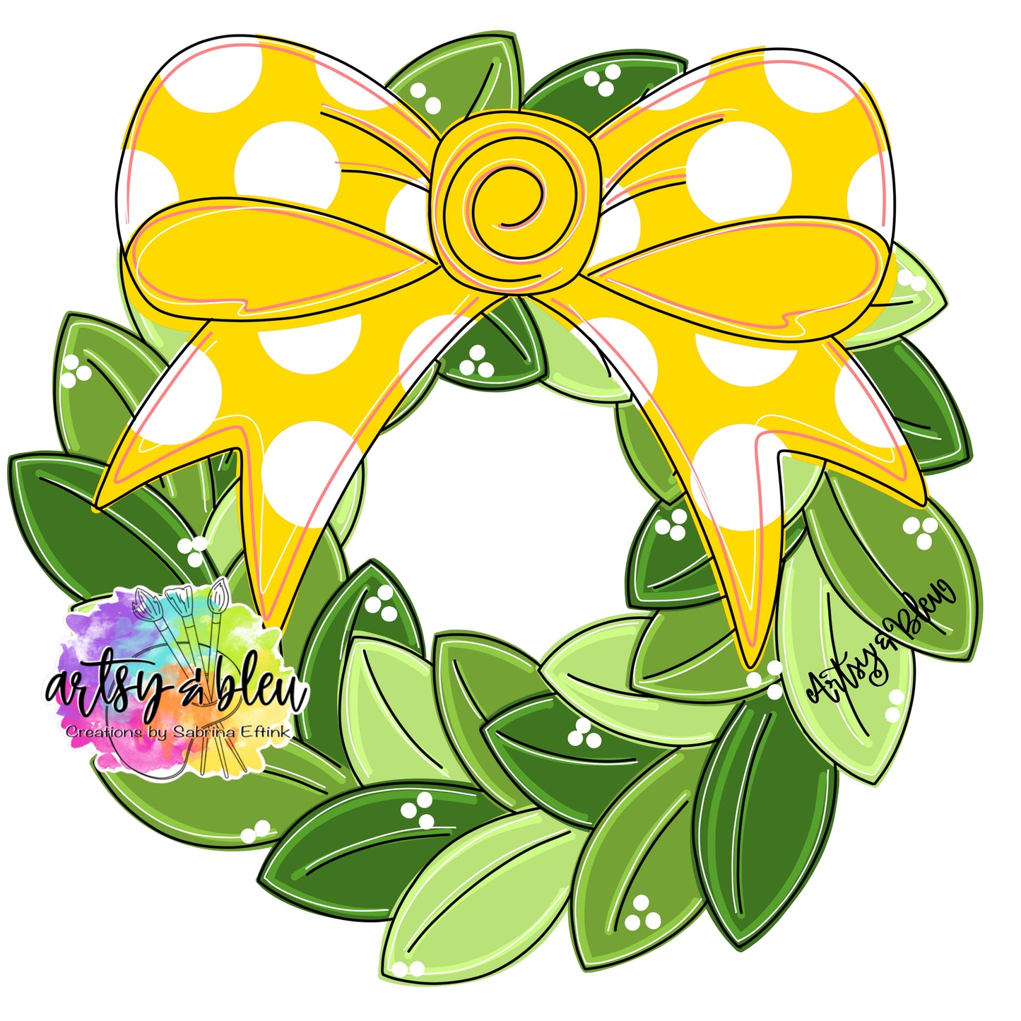 Wreath With Bow (AB197)