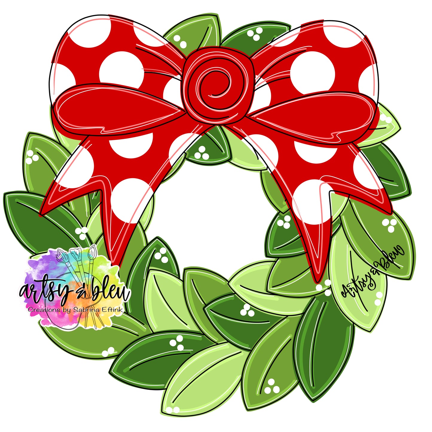 Wreath With Bow (AB197)