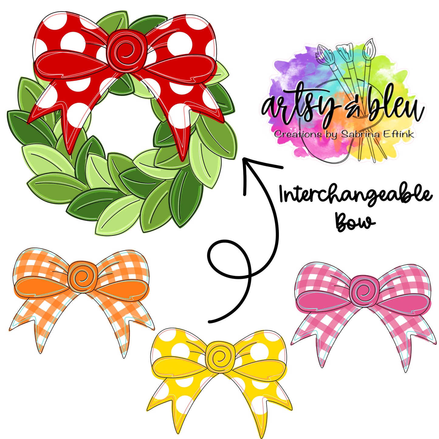 Wreath With Bow (AB197)
