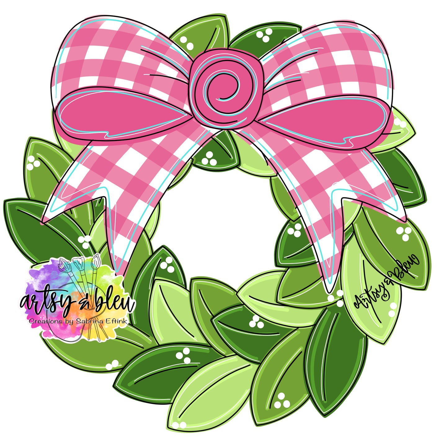Wreath With Bow (AB197)