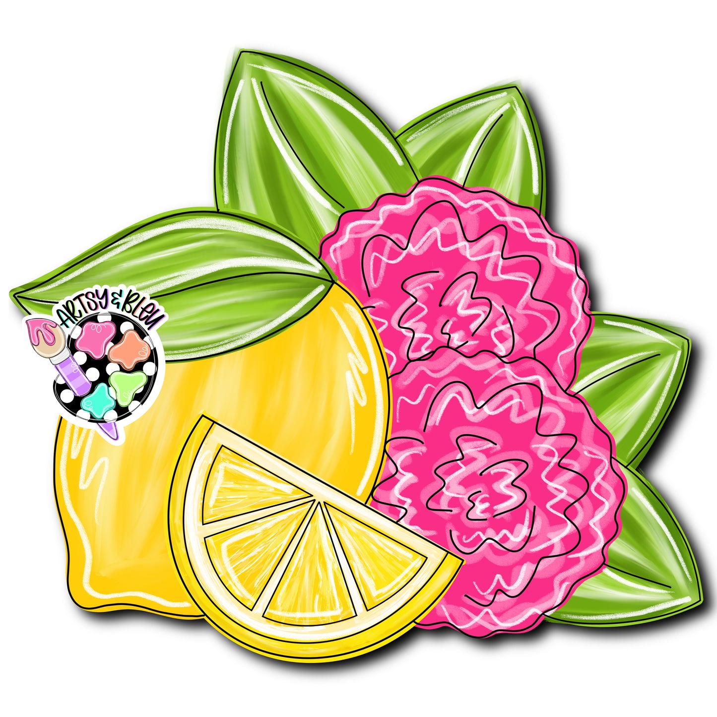 Lemons & Hydrangeas (AB218)