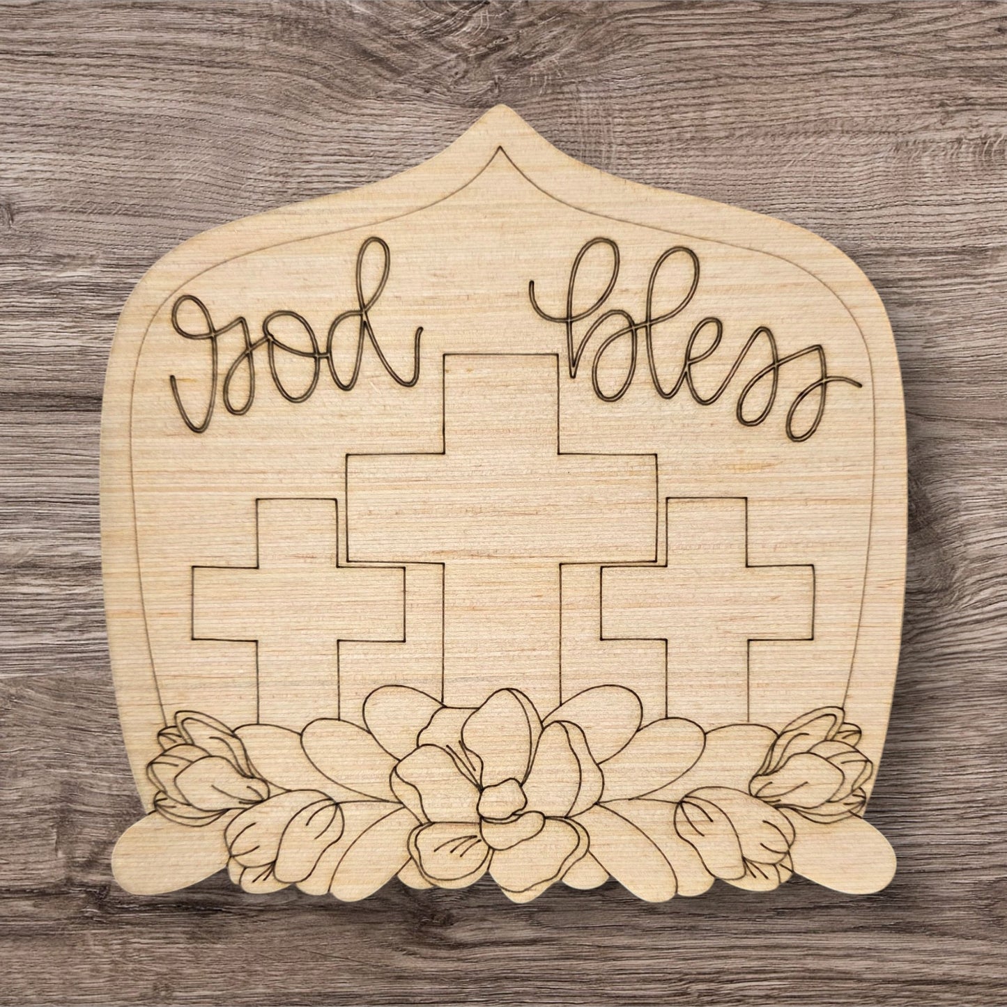 God Bless 3 Crosses (BA086)