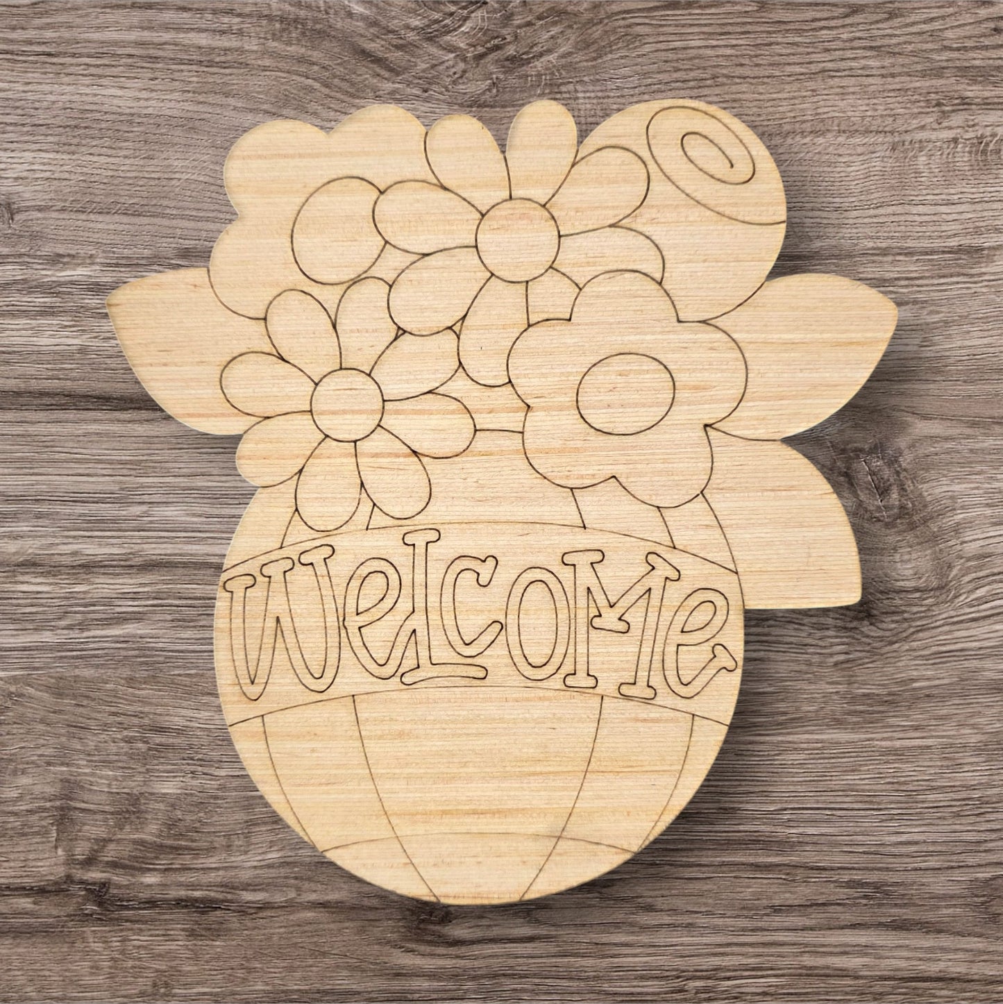 Welcome Flower Pot (BA093)