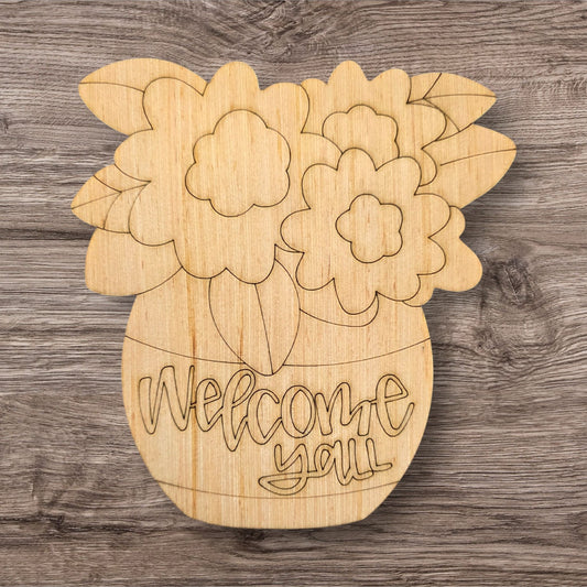 Welcome Y'all Flower Pot (BA115)