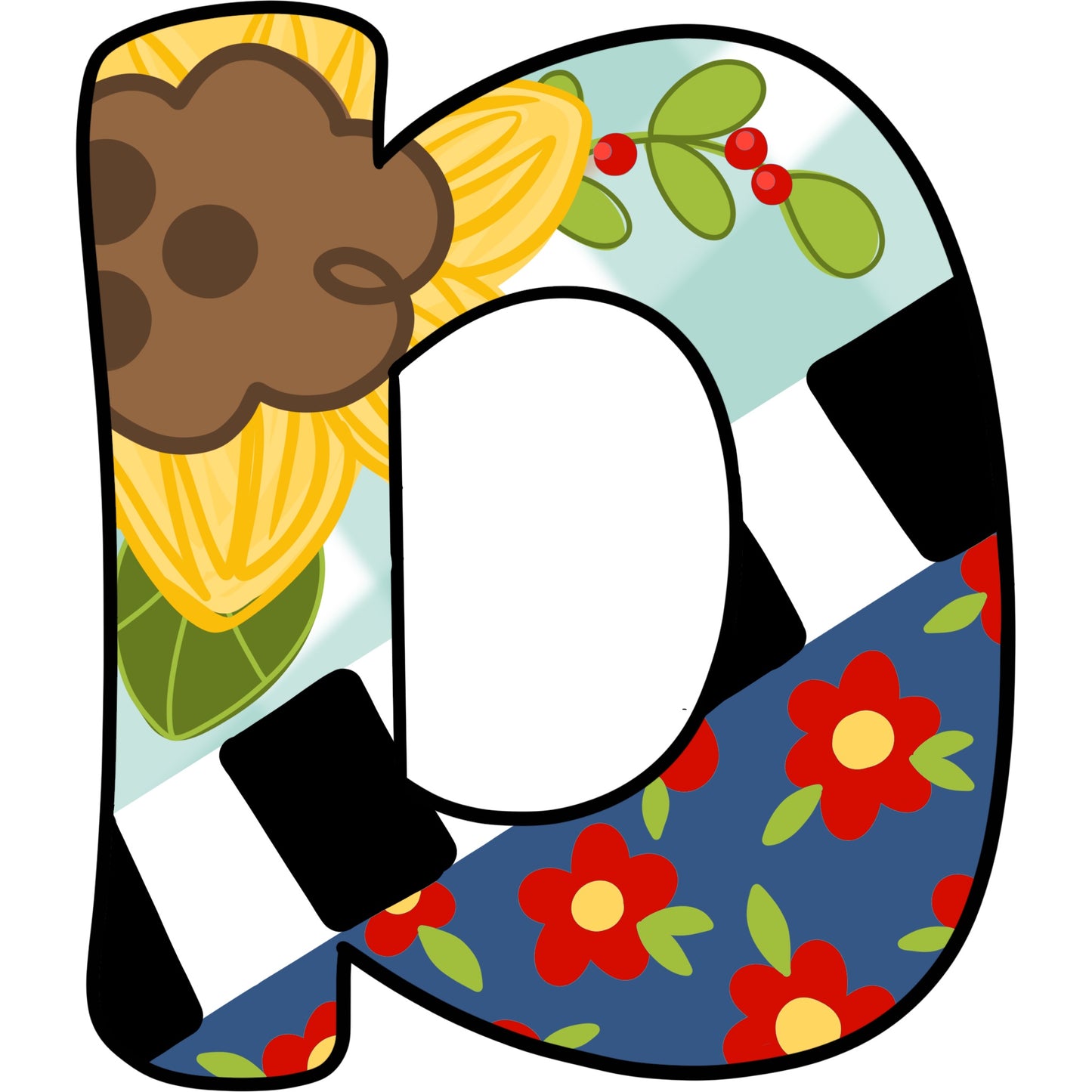 Floral Alphabet (BA240)