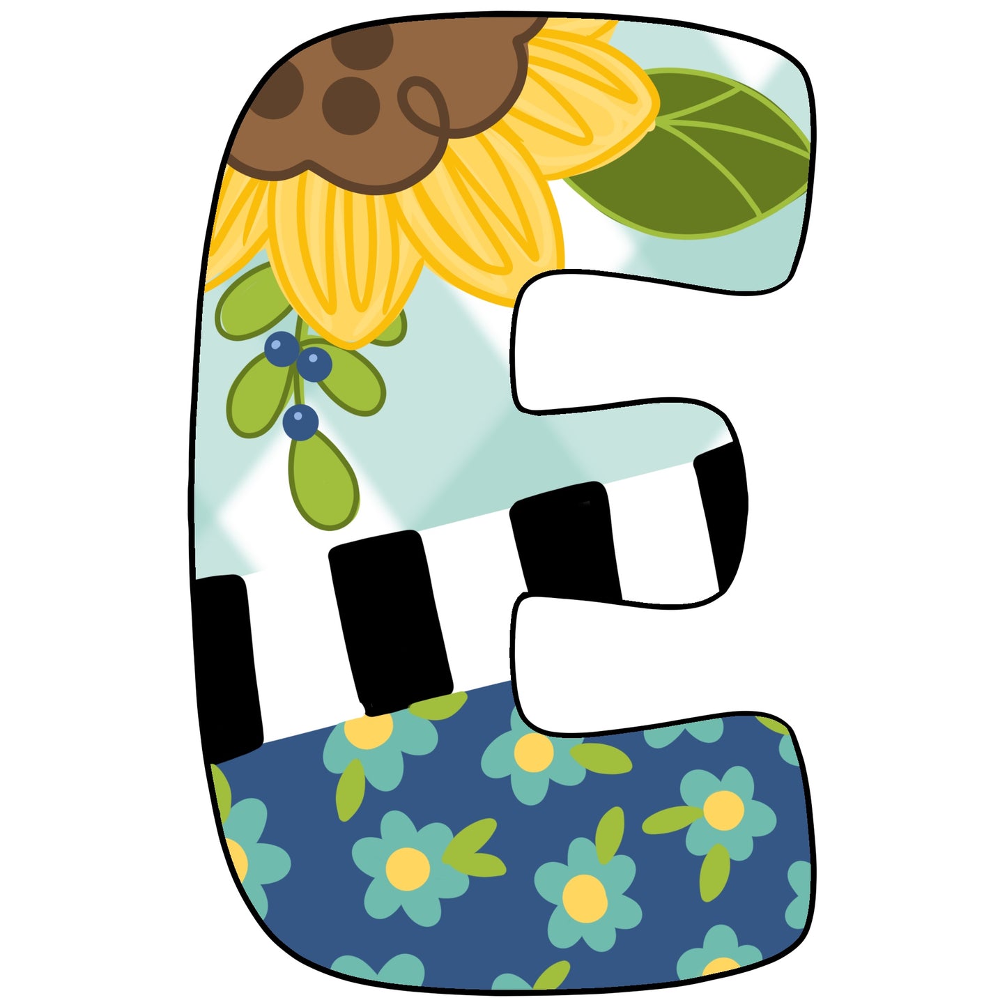 Floral Alphabet (BA240)