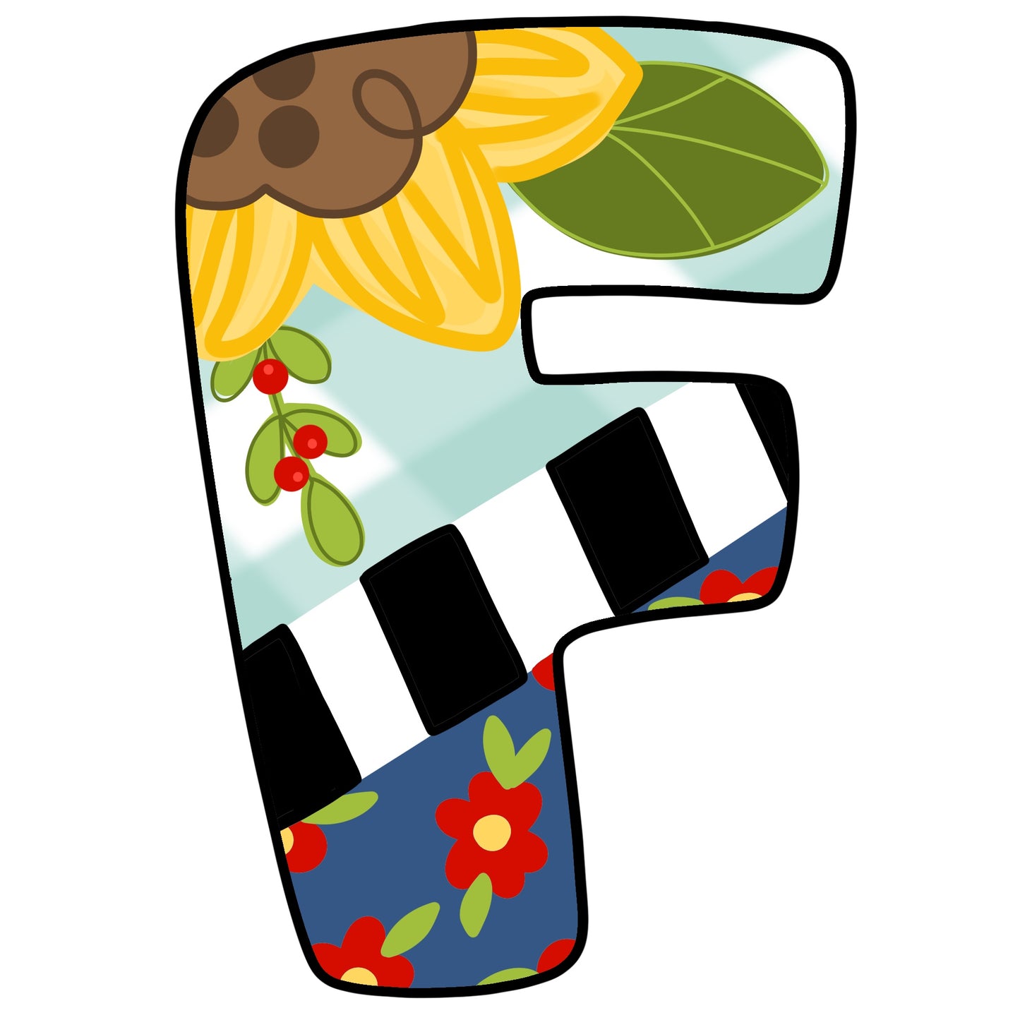 Floral Alphabet (BA240)