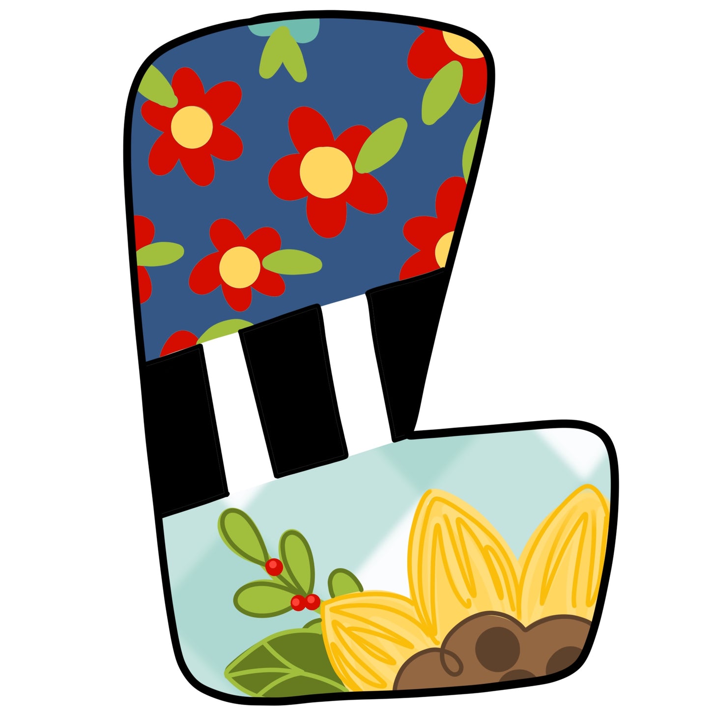 Floral Alphabet (BA240)