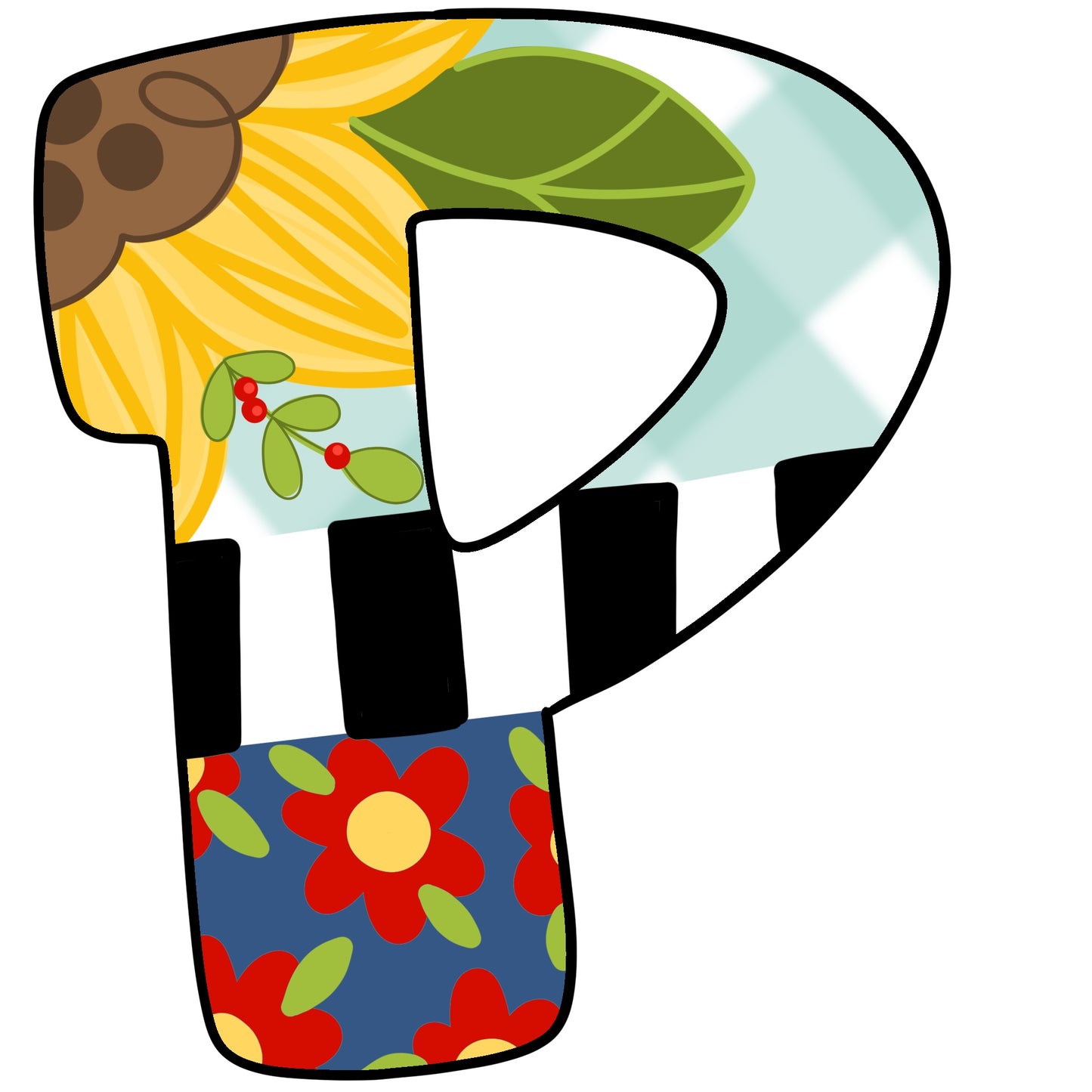 Floral Alphabet (BA240)