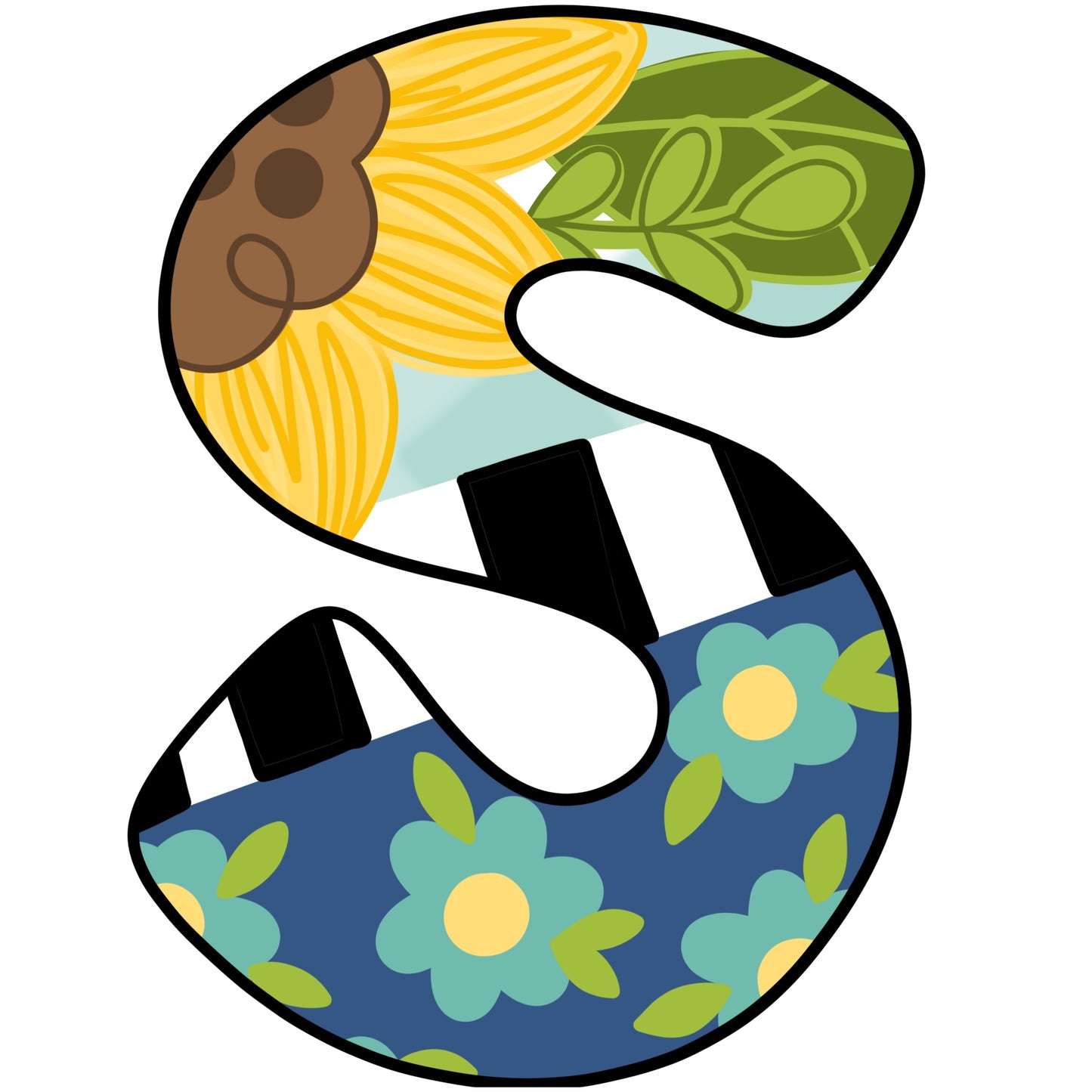 Floral Alphabet (BA240)