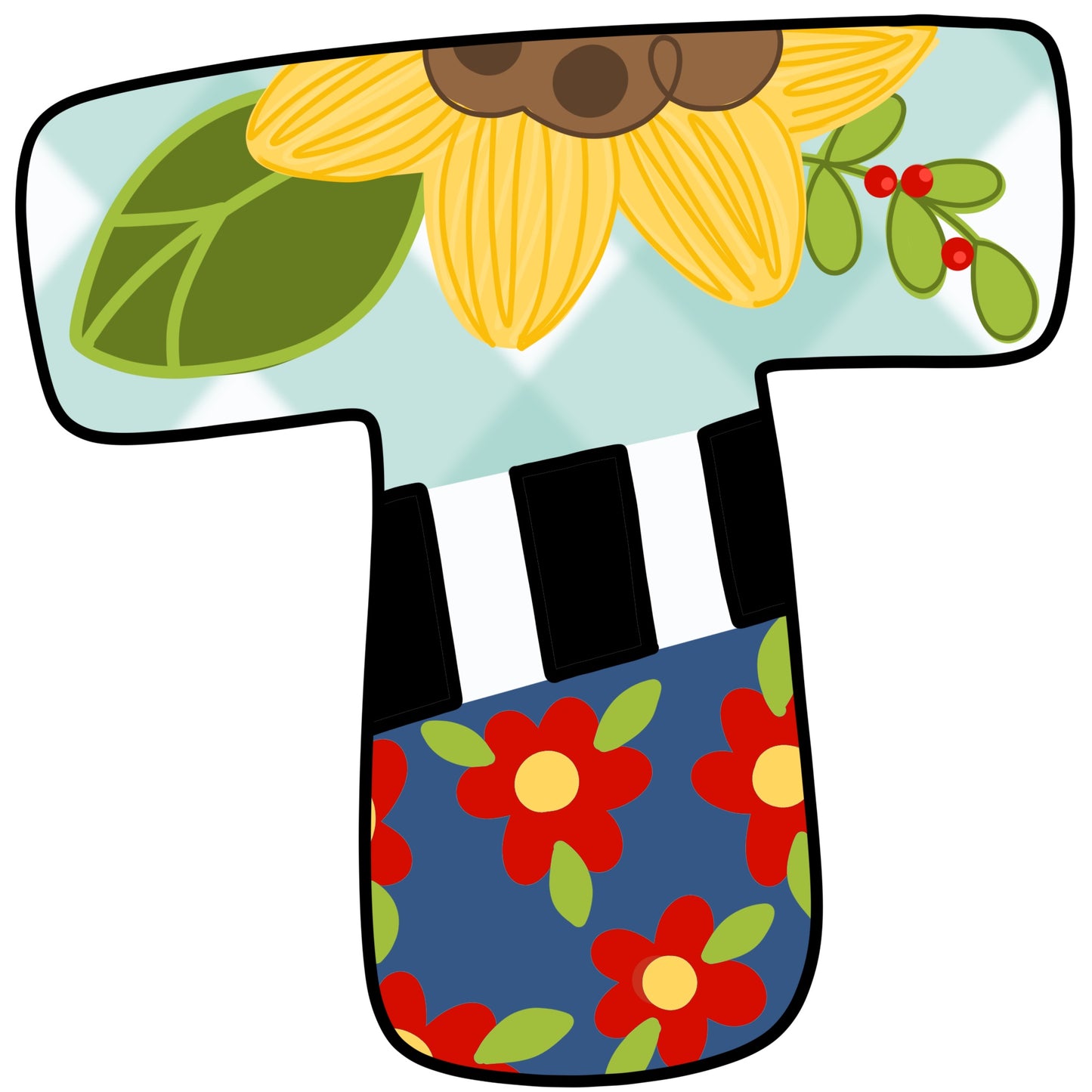 Floral Alphabet (BA240)
