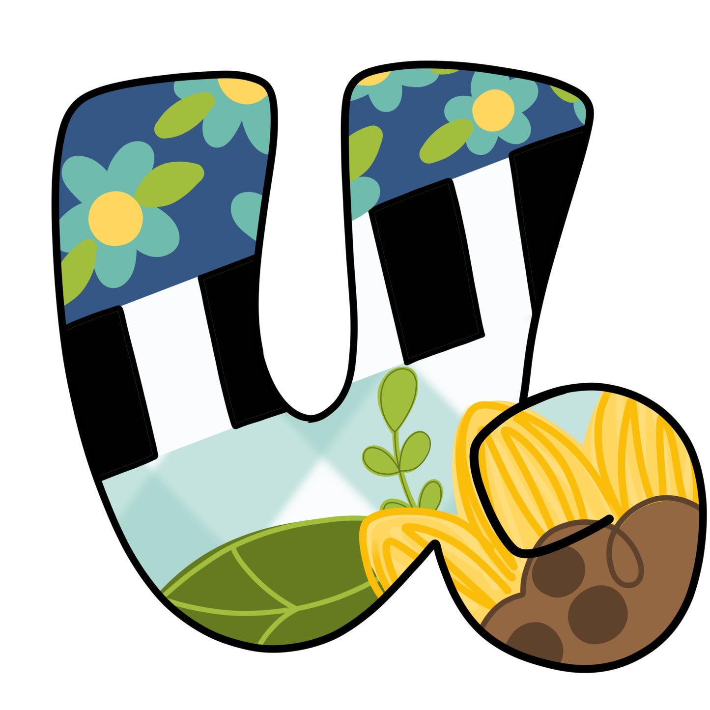 Floral Alphabet (BA240)