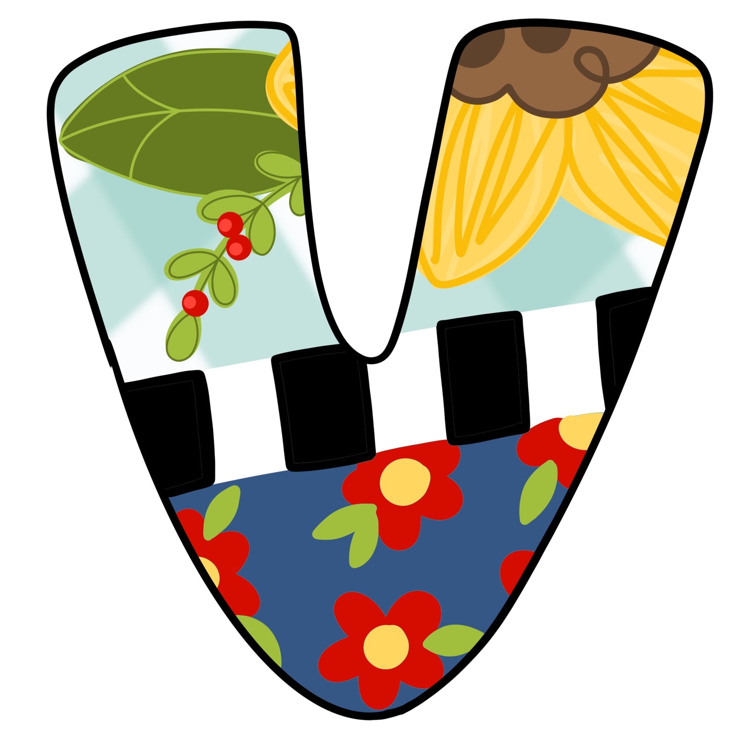 Floral Alphabet (BA240)