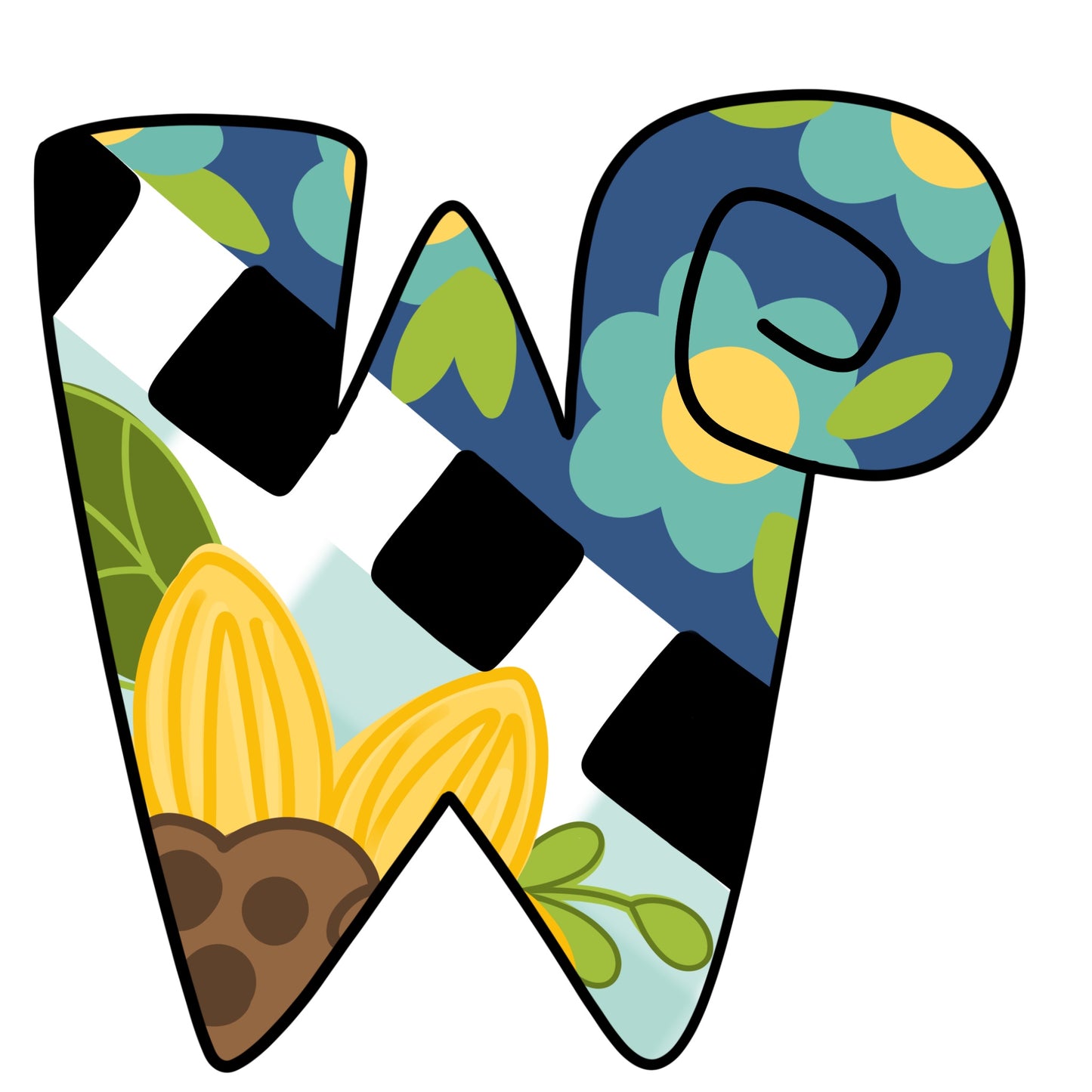 Floral Alphabet (BA240)