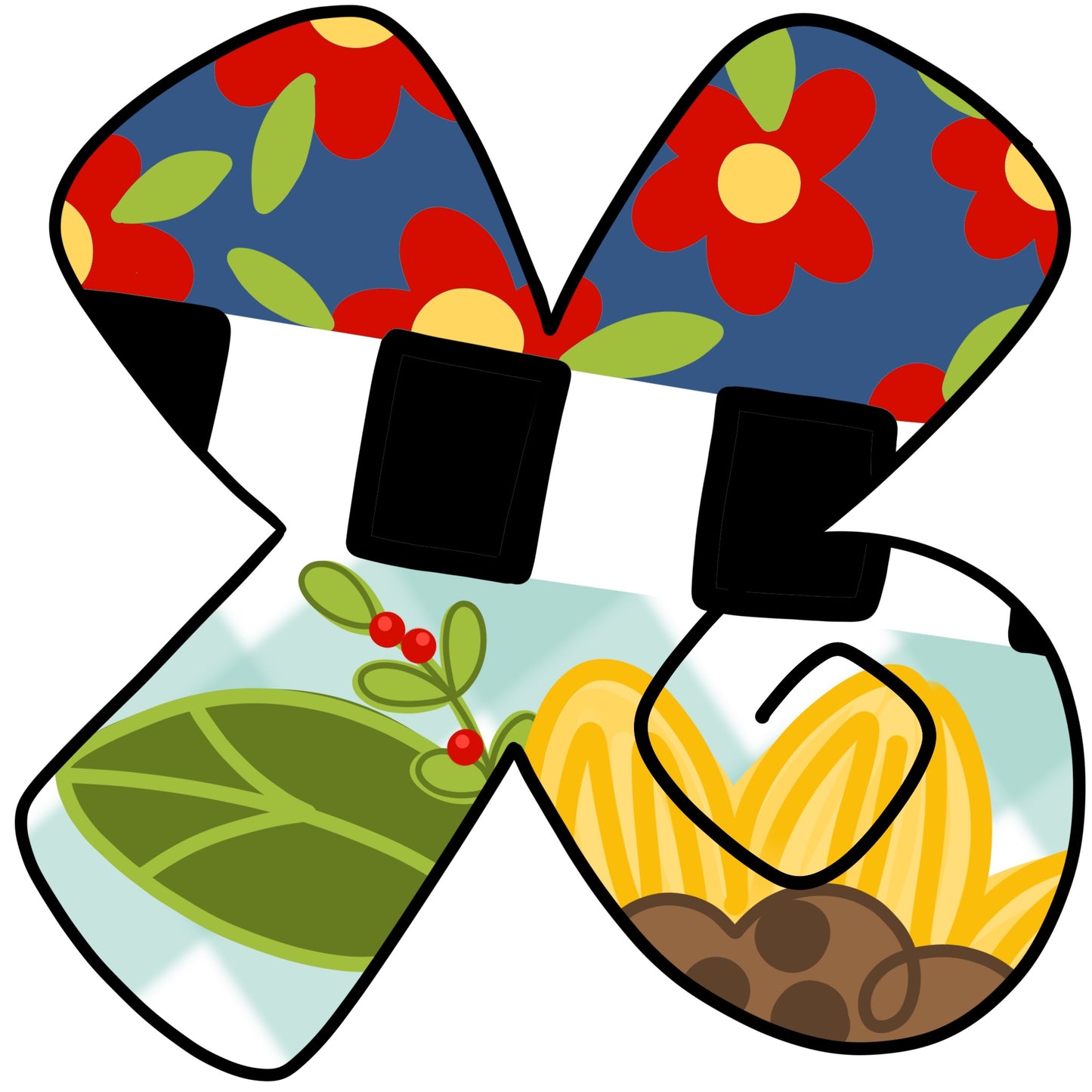 Floral Alphabet (BA240)