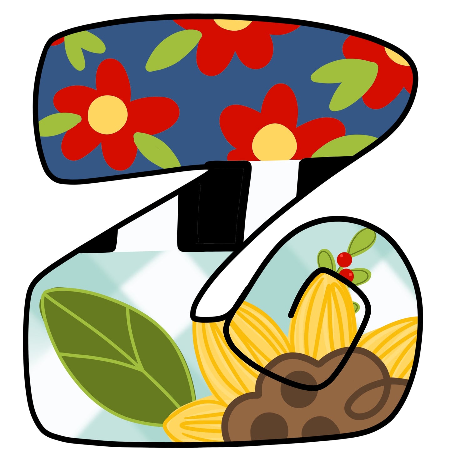 Floral Alphabet (BA240)