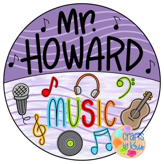 Music Teacher Round (CK056)