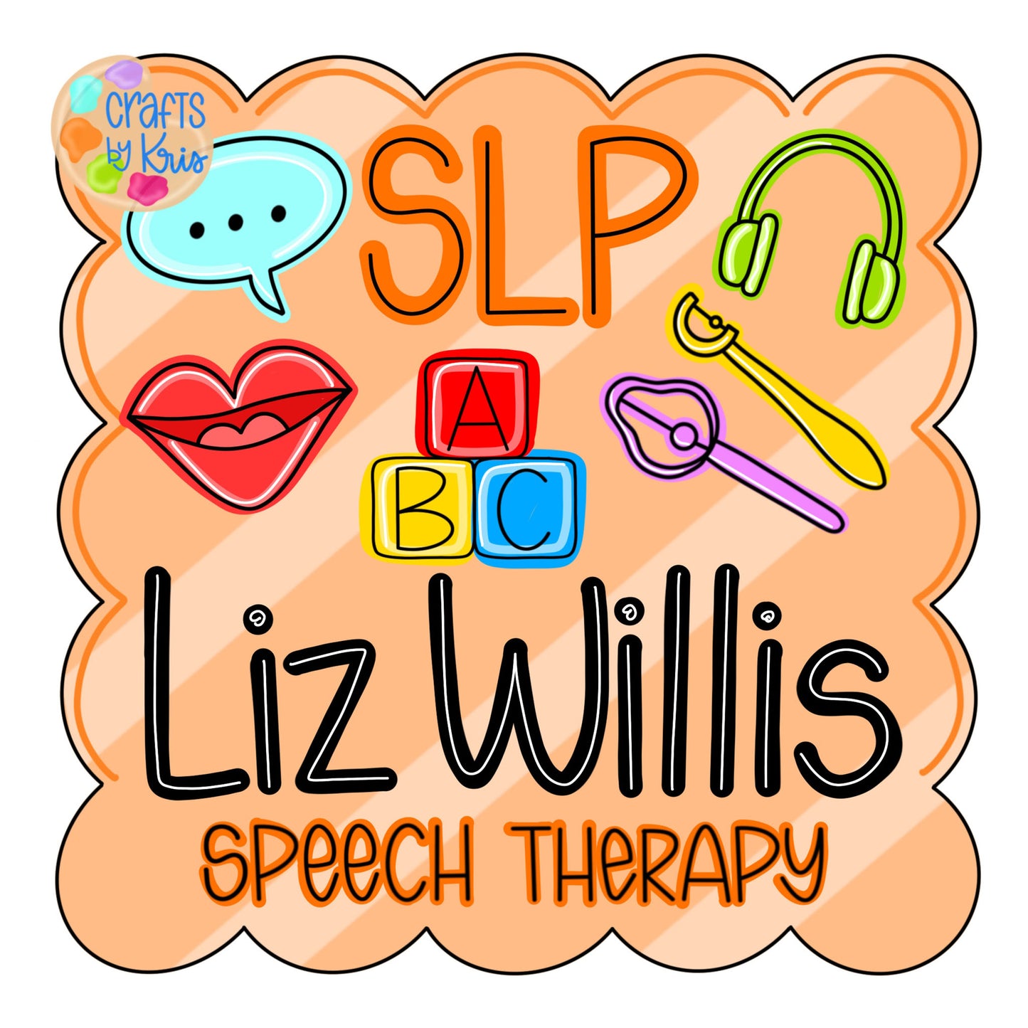 Speech Therapy Scallop (CK072)