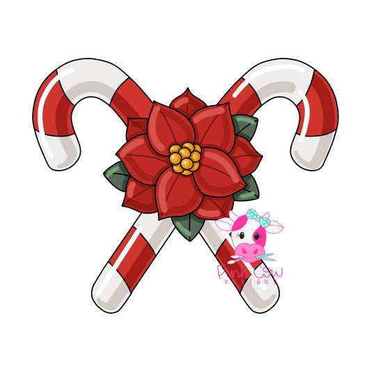 Candy Cane/Poinsettia (PC055O)