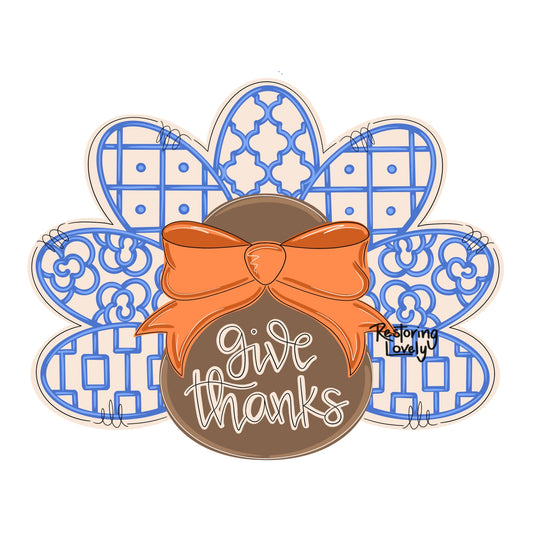 3D Chino Give Thanks Turkey (RL019)