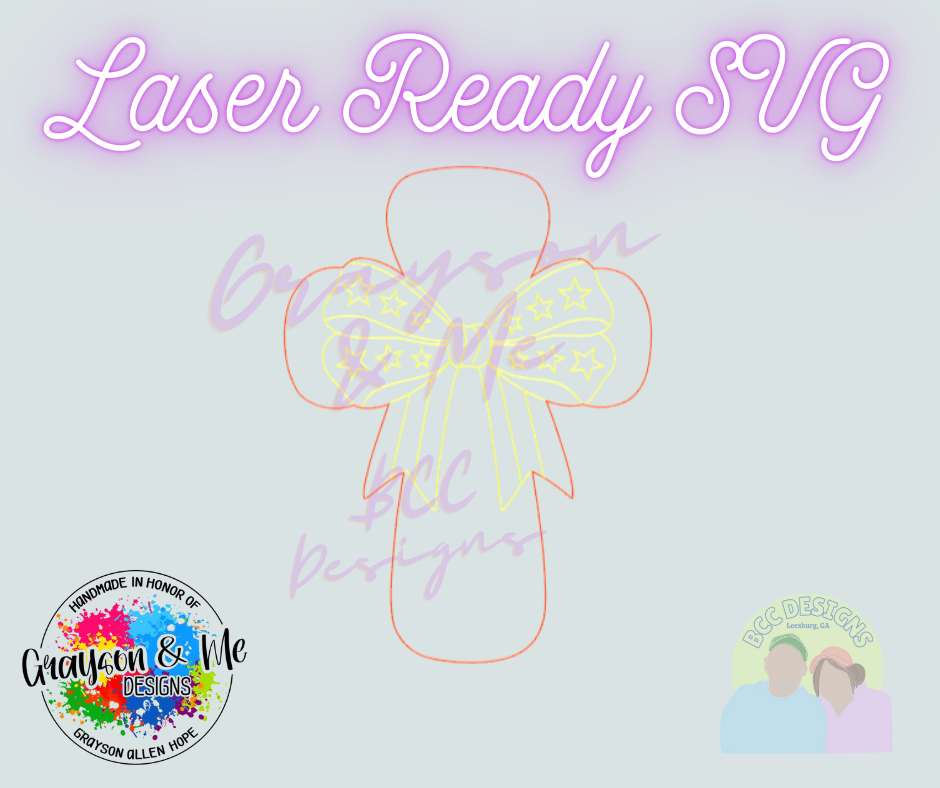 Patriotic Cross - Laser Ready SVG