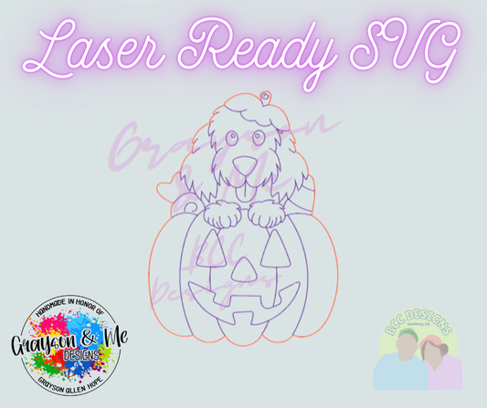 Doodle Pumpkin - Laser Ready SVG