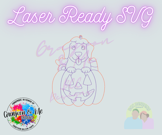 Lab Pumpkin - Laser Ready SVG