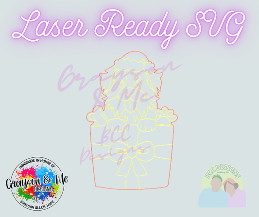Aussie Christmas Gift - Laser Ready SVG
