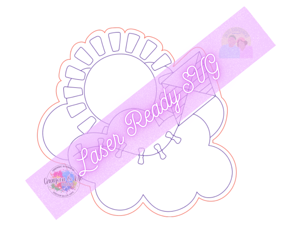 Kite/Sunshine - Laser Ready SVG