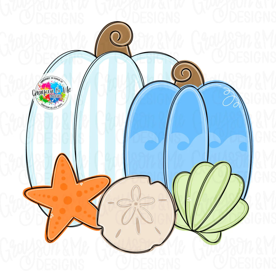 Coastal Pumpkins - Laser Ready SVG