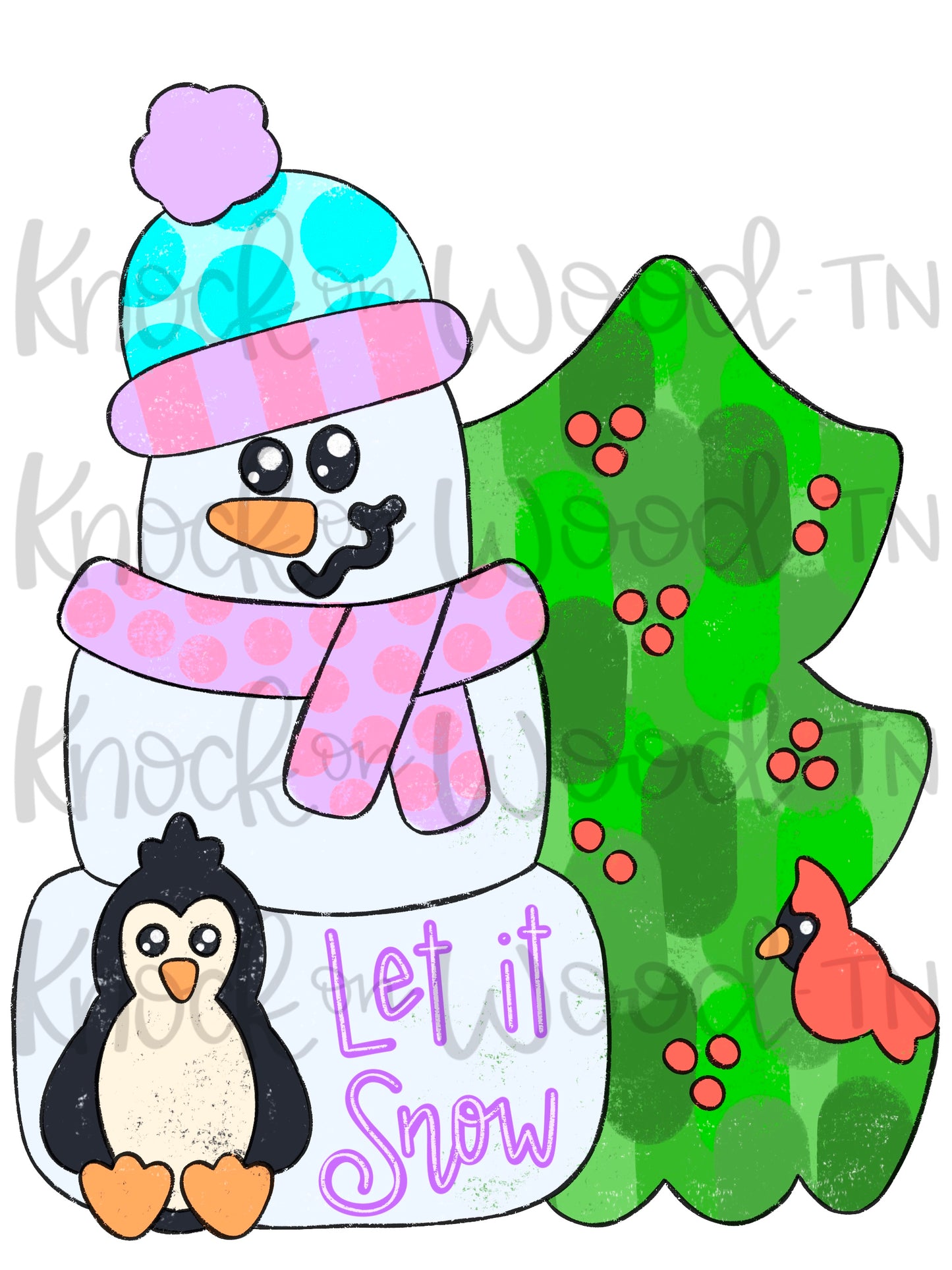 Snowman & Penquin Tree (KW123)