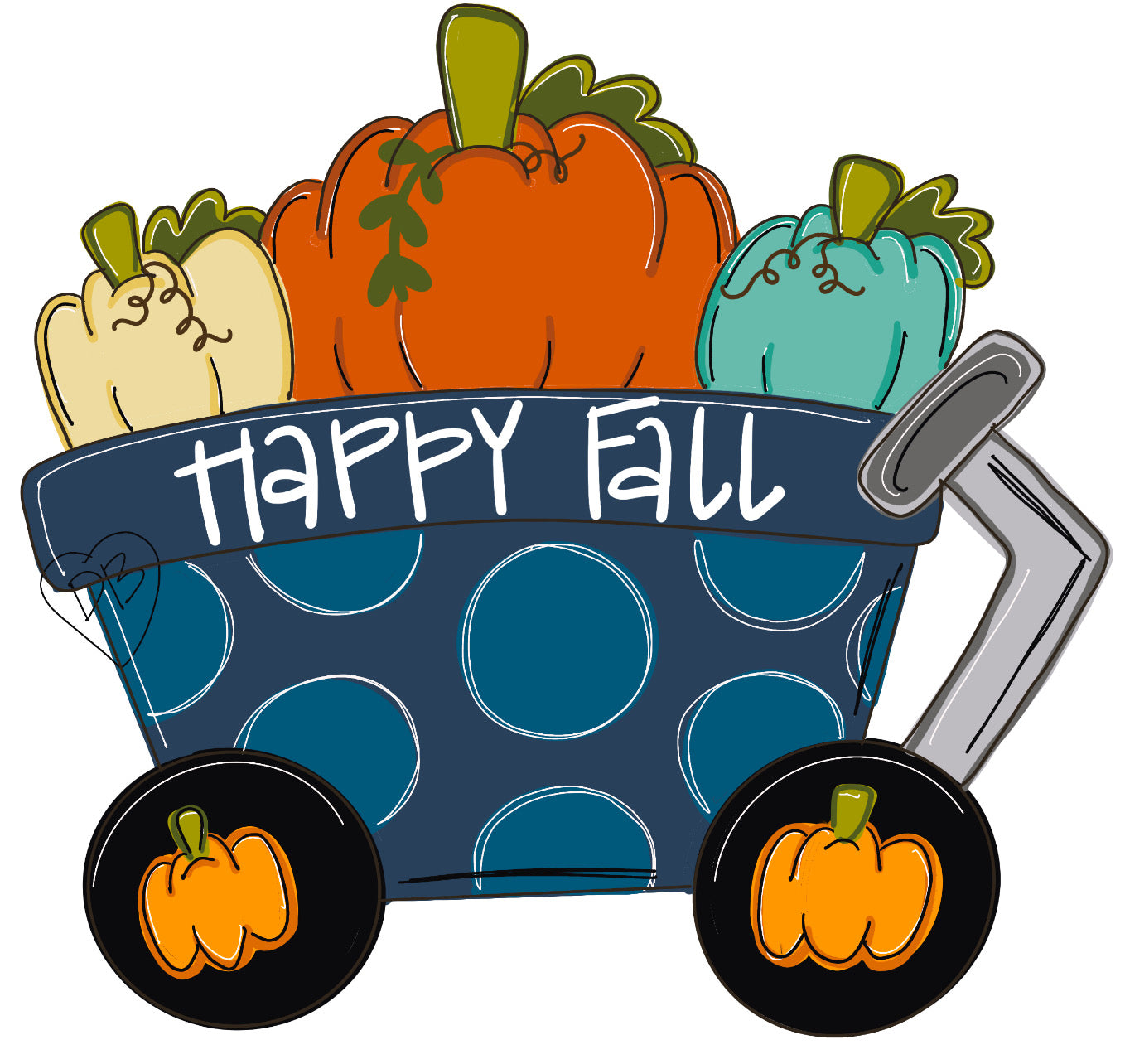 Happy Fall Wagon (DB041)