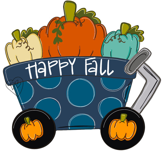 Happy Fall Wagon (DB041)