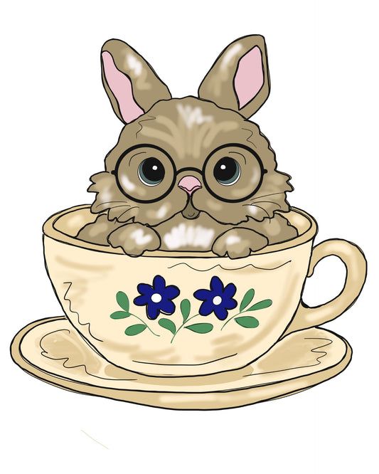 Bunny In Tea Cup (DD067)