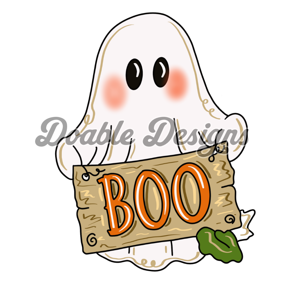 Ghost Boo Sign (DD081)