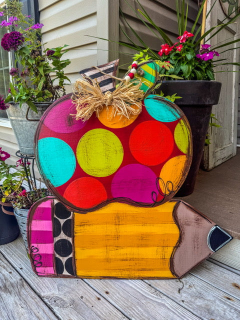 Pencil Apple Stack (DO-014)