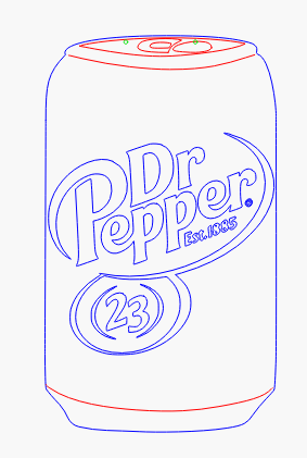 22" Dr. Pepper Can