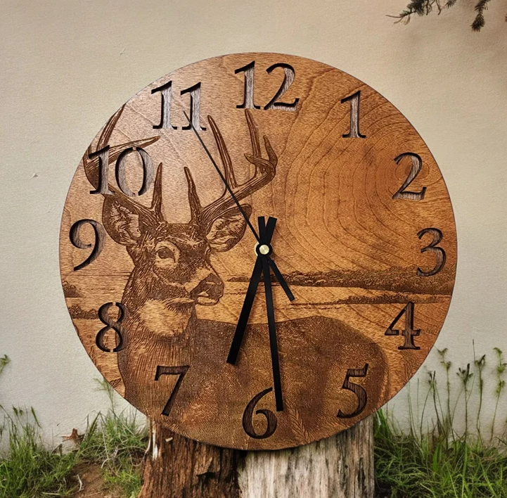 Whitetail Deer Clock