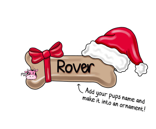 Santa Dog Bone (PC031)