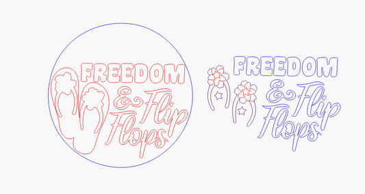 18" Freedom & Flip Flops