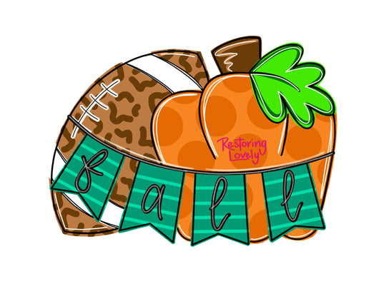 Football & Pumpkin (RL022)