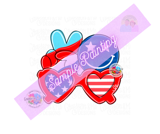 Peace 4th of July - Laser Ready SVG